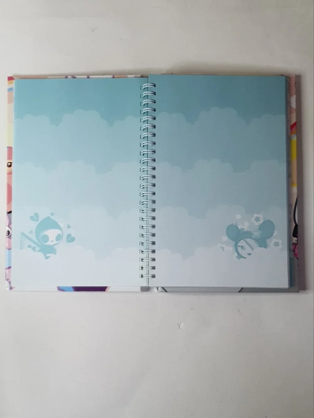 tokidoki Hardcover Spiral Notebook with Green Qee Figurine New